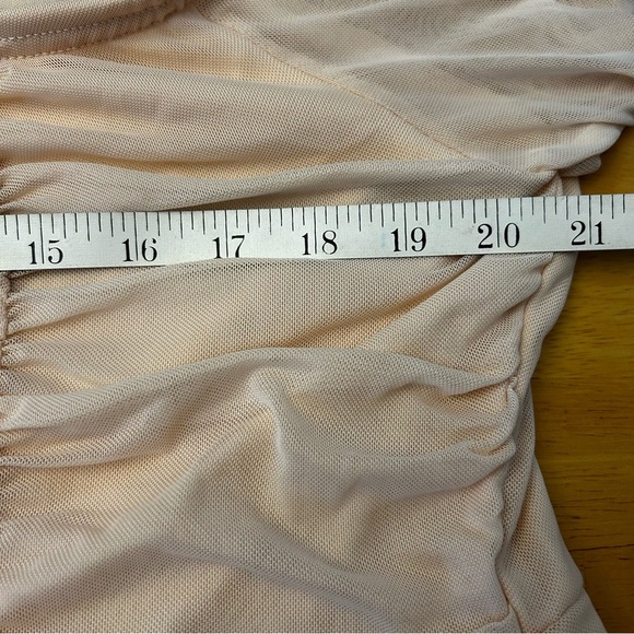 NWT PRETTYLITTLETHING Blush Ruched Mini Dress - Picture 10 of 11